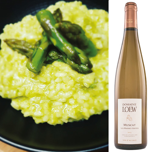 accord risotto asperges muscat alsace