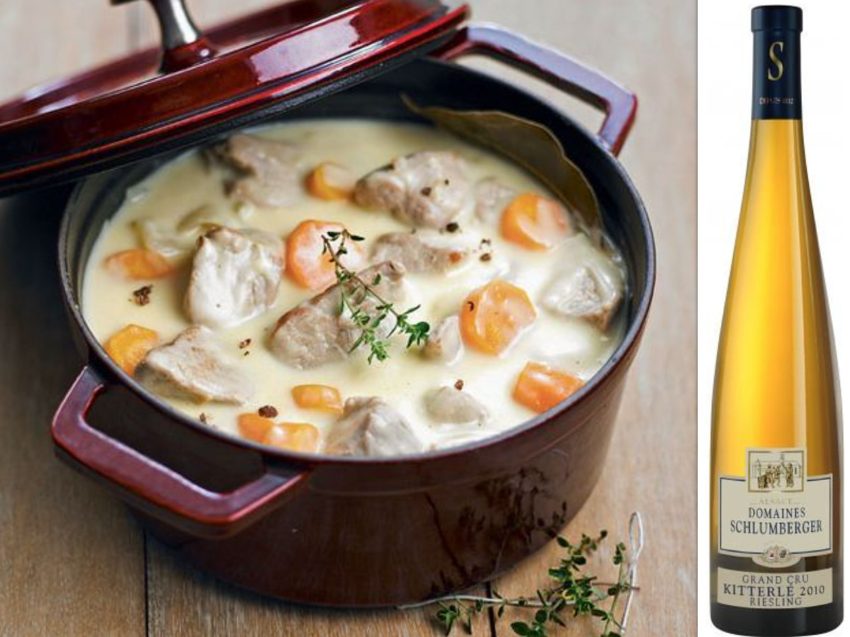 accord blanquette veau riesling
