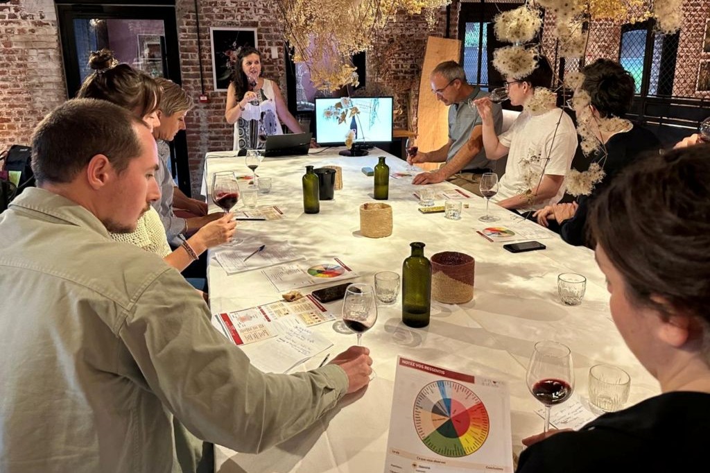 Cours oenologie et dégustation de vins au restaurant Belgrange à Cappelle-en-Pévèle