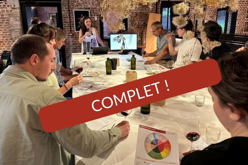Cours oenologie et dégustation de vins au restaurant Belgrange à Cappelle-en-Pévèle, atelier complet