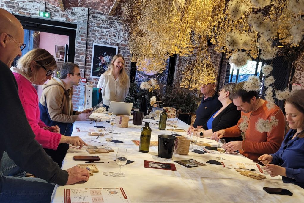 Cours oenologie et dégustation de vins au restaurant Belgrange à Cappelle-en-Pévèle