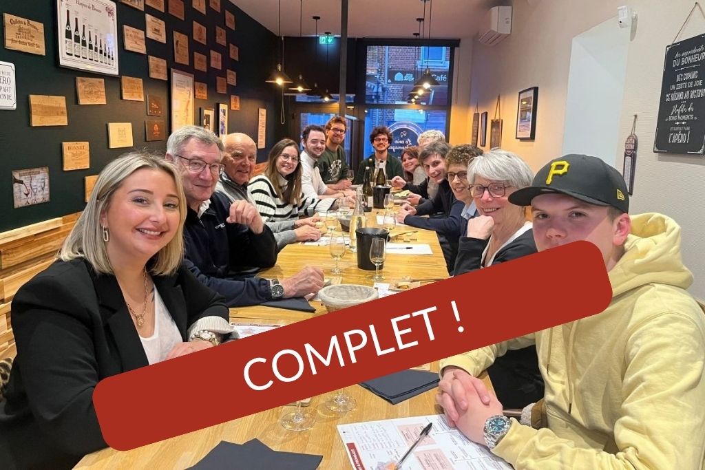 Atelier dégustation sur les accords vins et fromages du nord dans l'agglomération lilloise (à Bois Grenier). Complet