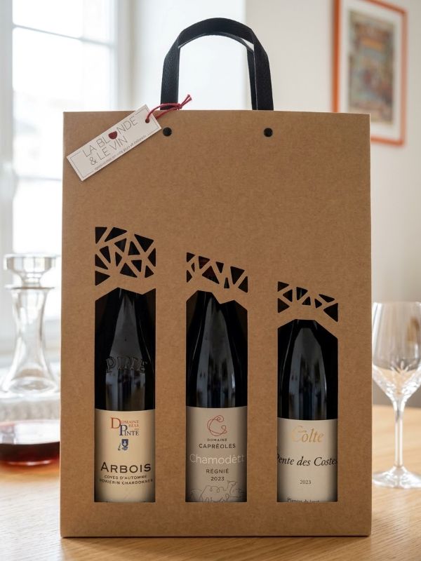 Box de 3 vins bio / biodynamiques la Blonde et le Vin, à offrir ou à s'offrir sur la métropole lilloise